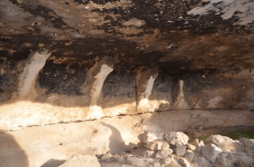 ROCK GRAVES TO THE SOUTH OF MIRDESE CASTLE